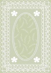 Butterfly Lace A4 Card Front in Green