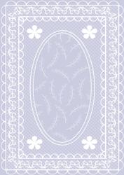 Butterfly Lace Card Front in Pale Blue