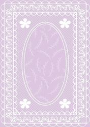 Butterfly Lace A4 Card Front in Lilac