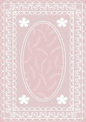 Butterfly Lace A4 Card Front in Rose