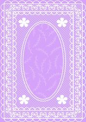 Butterfly Lace A4 Card Front in Lavender