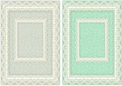 Lace Frame A5 Card Fronts - Floral 1