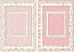 Lace Frame A5 Card Bases - Floral 2