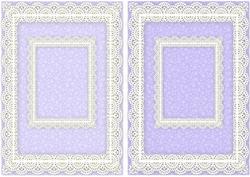 Lace Frame A5 Card Fronts - Floral 4