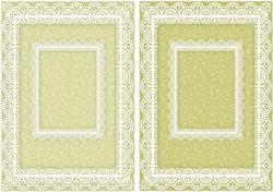 Lace Frame A5 Card Bases - Floral 6