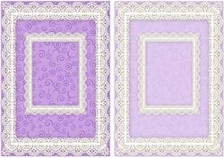 Lace Frame A5 Card Bases - Swirls 2