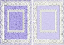 Lace Frame A5 Card Bases - Swirls 3