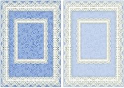 Lace Frame A5 Card Bases - Swirls 5
