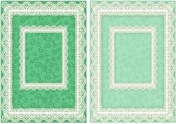 Lace Frame A5 Card Fronts - Swirls 6