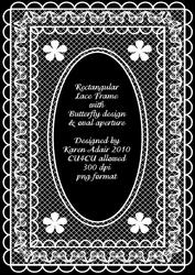 Butterfly Lace Digital Embellishment