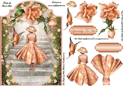 The Rose Grove Screen Shaped Card Front with Step by Step
