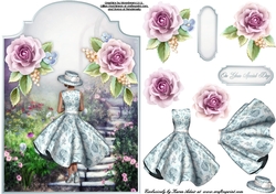 The Fairy Glade - Screen Shaped Card Front with Step by Step