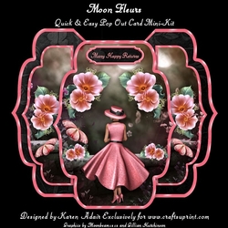 Moon Fleurs - Quick & Easy Pop-out Card Mini-kit