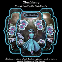 Moon Fleurs 3 - Quick & Easy Pop-out Card Mini-kit