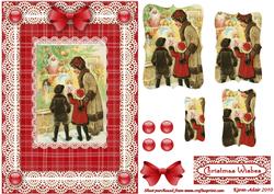 Time for Christmas Shopping 'n Lace Bracket Pyramid