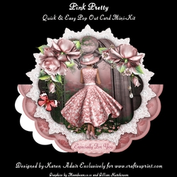 Pink Pretty - Scallop Wobble Card Mini-kit