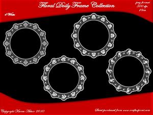 Floral Doily Frame Collection