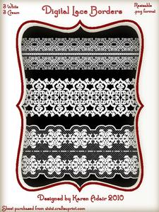 Lace Borders 4 Digital Embellishment Collection
