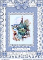 Swan Lake 'n Lace A4 Card Front