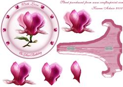 Magnolia Plate Card 2 Step by Step and Stand