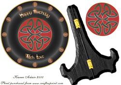 Celtic Plate Card & Stand