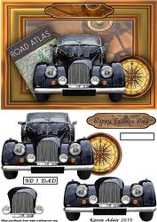 Vintage Car 3D Step by Step