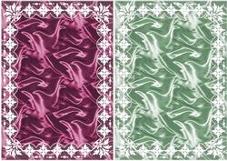 Art Deco Lace Frame 'n Satin A5 Card Fronts 5