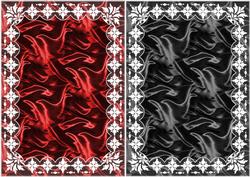 Art Deco Lace Frame 'n Satin A5 Card Bases 8