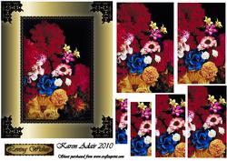 Floral Wonder 'n Lace Spiral Pyramid Card Front