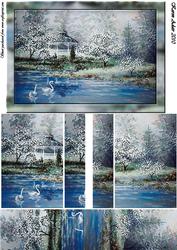 Swan Lake Side Stacker Card Front