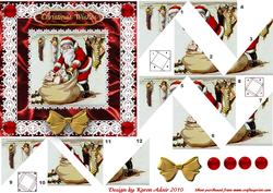 Vintage Christmas 'n Lace, Spiral Tunnel Card