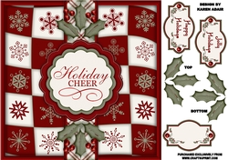 Holiday Cheer Square Card & Step by Step