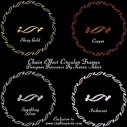Chain Effect Circular Frames