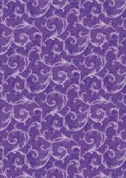 Leafy Scrolls in Purple