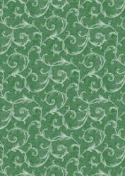 Leafy Scrolls in Green