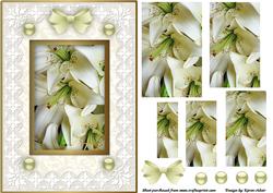 Lilys 'n Art Deco Lace Card Front