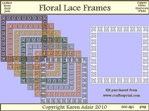 Floral Lace Frames