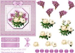 Roses, Violets 'n Lace in Pink Step by Step