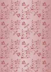 Floral Embossed Metallic in Red