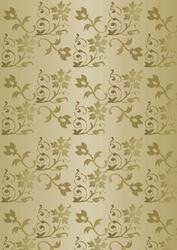 Floral Embossed Metallic in Gold