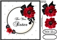 Poppy Perfection - Sister - Card Front with Step-by-Step