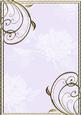 Embossed Roses and Gold Swirls A4 Card Front in Lilac