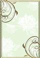 Embossed Roses and Gold Swirls A4 Card Front in Green
