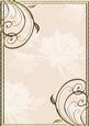 Embossed Roses and Gold Swirls A4 Card Front in Peach