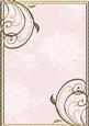 Embossed Roses and Gold Swirls A4 Card Front in Rose Pink