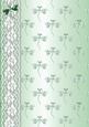 Dragonflies 'n Lace Background/card Front in Green
