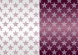 Christmas Flourish Stars in Dusky Pink and White Backgrounds