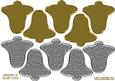 3D Bell Tree Decoration in Gold and Silver