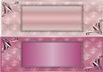 Floralia Large Dl Card Fronts - Rose and Raspberry