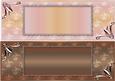 Floralia Large Dl Card Fronts - Sunrise and Chocolate